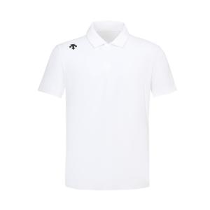 Тренировочная футболка поло мужская comprehensive training series DESCENTE, ярко-белый