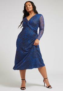 Повседневное платье ANIMAL TWIST FRONT Yours Clothing, синий