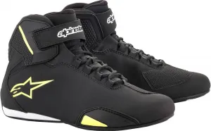 Мотоциклетные ботинки Alpinestars Sector, черные, Black Yellow