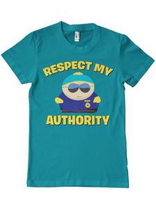 Футболка Respect My Authority T-Shirt синего цвета South Park