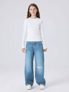 Джинсы прямого кроя с эффектом потертости Two Soon, Medium Blue Denim