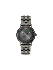 Наручные часы 40 мм с узором Greca Versace, серый