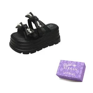 Alxnan Женские противоскользящие шлепанцы Black, цвет Black