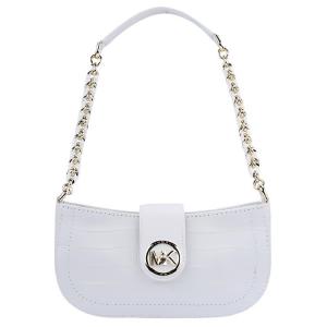 Кармен Кожаная Сумка Через Плечо из Коровьей Кожи, Цепная Сумка, Женская Белая Сумка Через Плечо MICHAEL KORS