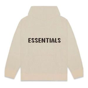 Толстовка fw20 knit logo hoodie 'khaki' Fear Of God Essentials, хаки