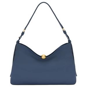 Furla Кожаная сумка через плечо Тубэс женская синяя