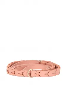 Плетеный ремень Valentino Garavani, розовый