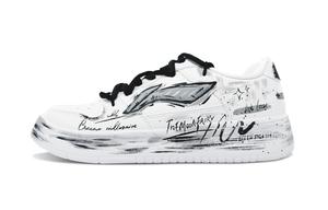 LINING Кроссовки для скейтборда Pontoon Boats с противоскользящим износостойким низким верхом, мужские, черные, белые, серые