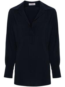 Alberto Biani блузка с V-образным вырезом, синий