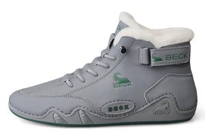 BECK Утепленные нескользящие полувысокие повседневные ботинки унисекс серые, цвет Gray (Fleece-Lined)