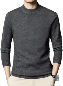 Мужской свитер полуводолазка Slim Fit с длинным рукавом