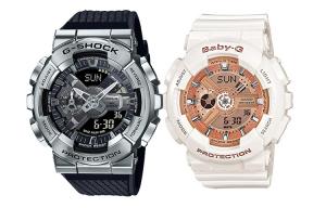 CASIO Часы Unisex Pair Table Series Black Watch, Black Dial and Pink Dial (Pair)