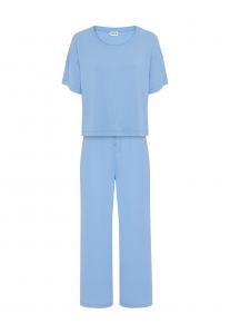 Пижама LSCN by LASCANA, небесно-голубой