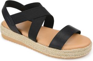 Туфли Journee Collection Comfort Foam Caroline Sandal, черный