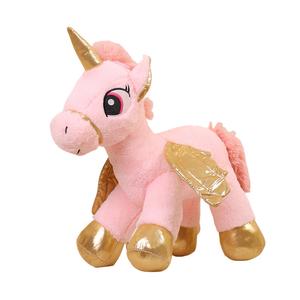 Плюшевая кукла единорог высота 35см/45см длина 35см/45см Fox fairy, розовый