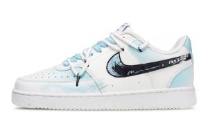 Court Vision 1 Ink Blue Edge устойчивые к истиранию низкие скейтборд кроссовки для мужчин Nike, голубой