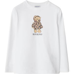 Детская футболка Burberry, белый