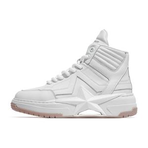 Теплые противоскользящие и износостойкие высокие кроссовки для скейтбординга Stepping Star Dream Series унисекс PENTAGONAL HEART, White