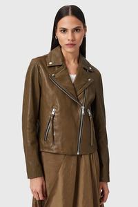 Кожаная куртка DALBY BIKER Allsaints, коричневый