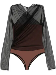 Сетчатое боди Nensi Dojaka, черный