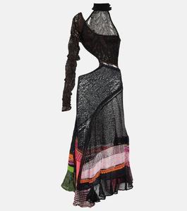 Платье макси Adhel из хлопка ROBERTA EINER, черный