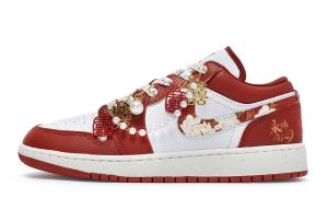 Кроссовки Air Jordan 1 Vintage Basketball Shoes Women's Low-top Gold, золотой
