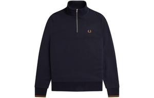 Хлопковый свитшот с вышитым логотипом FRED PERRY, синий