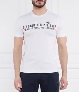 Футболка мужская Aeronautica Militare с логотипом бренда, белый