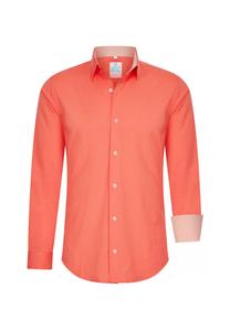 Рубашка с контрастным внутренним воротником RUSTY NEAL, оранжевый
