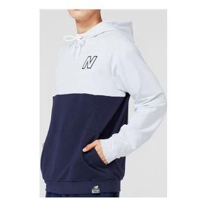 Толстовка New Balance Men's New Balance Athleisure Casual Sports Colorblock Blue White Splicing, белый
