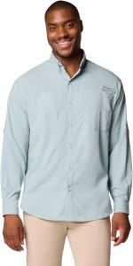 Columbia мужская рубашка PFG Tamiami II с длинным рукавом, Crushed Blue