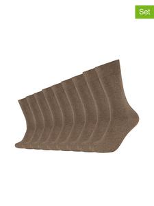 Camano Набор из 9 пар: носки светло-коричневого цвета