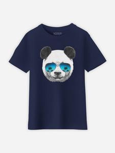 Футболка WOOOP Panda Sunglasses, темно-синий