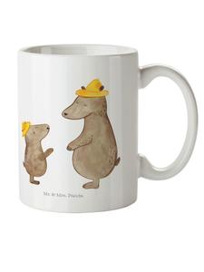 Детская кружка с мишками в шапках, без слов, белого цвета Mr. & Mrs. Panda