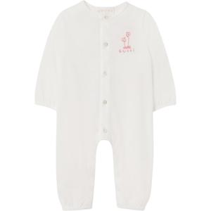 Комбинезон SS26 для младенцев и малышей GUCCI, белый