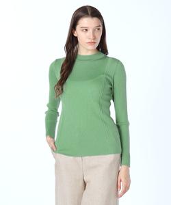 Вязаный пуловер из кашемира в рубчик