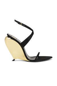 Gippy Wedge Сандалии Saint Laurent, Nero