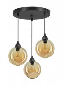 Подвесной светильник Kiki Design Bergen III, 30x70x30x30 см цвет schwarz/gold/honig/durchscheinend