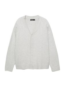 Вязаный кардиган Pull&Bear, светло-серый