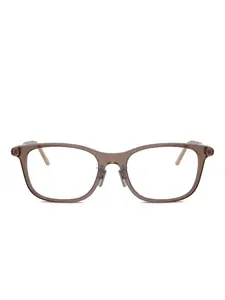 Очки в квадратной оправе Moncler, коричневый