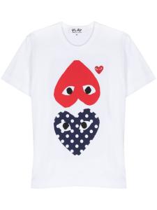 Comme Des Garçons Play футболка с принтом, белый