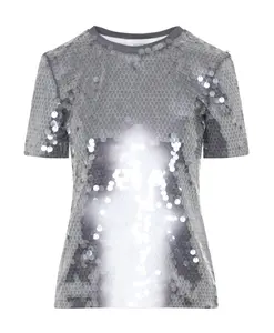 Футболка с пайетками, посвященная кибуцу Sportmax, серый