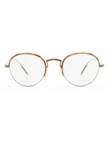 Очки TK-6 в круглой оправе Oliver Peoples, серый