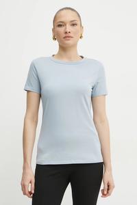 Хлопковая футболка Boss Orange, синий