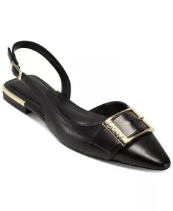 Женские балетки Clemma Buckle Slingback DKNY, черный