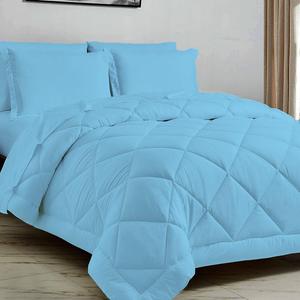BesBedding Комплект постельного белья Bed-in-a-Beg из египетского хлопка 500 г/м² светло-голубой ультрамягкий охлаждающий Light Blue