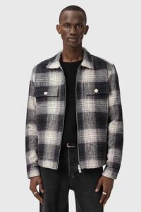 Хлопковая куртка-рубашка Allsaints, серый