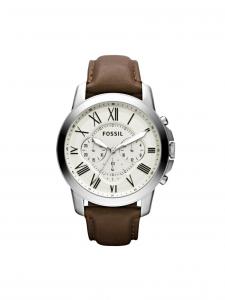 Мужские аналоговые часы Fossil FS4735 с кожаным ремешком