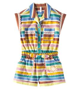Комбинезон из хлопка в полоску Everley Zimmermann Kids, Multi Stripe