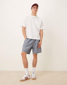 Abercrombie & Fitch 8"" свободные шорты темно-синего цвета